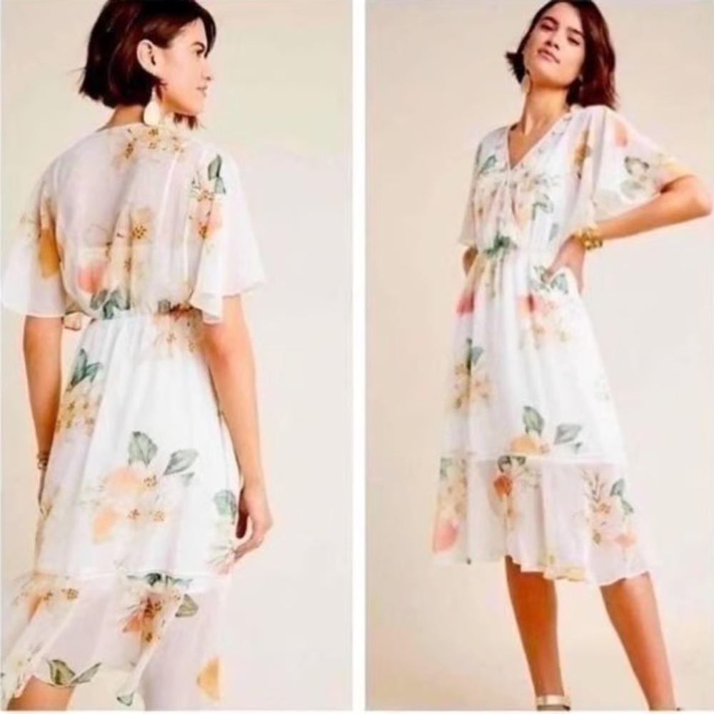 Farm Rio Eloisa Floral Sheer Dress NWOT - Picture 13 of 15